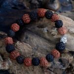 Rudraksha Buddah Bangle Mala - Mix - immagine 2