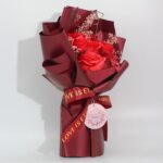 Large Red Roses Bouquet - Love is Eternal -  Gift Card - immagine 3