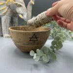 Wooden Smudge and Ritual Offerings Bowl - Four Elements - 12x7cm - immagine 4