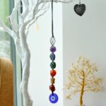 Hanging Chakra Stone  Pendant - Evil Eye - immagine 3
