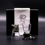 Gift Set of 6 Shot Glasses (50ml) - Wild Forest Creatures - Antique Bronze