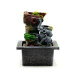 Tabletop Water Feature - 20cm - Elephant in Love - immagine 2