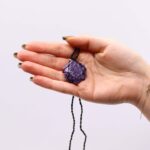 Laced Gemstone Hexagon Pendant - Lepidolite - immagine 2