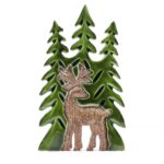 Lost in the Forrest -  Stag in the Forrest 3D Wooden Decoration - 25x15cm - immagine 2