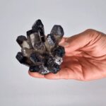 Crafted Natural Quartz Cluster - Smoky Ghost Quartz (approx 250-300gm 8cm) - immagine 3