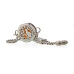 Aromatherapy Jewellery Chain Bracelet - Cat & Flowers - 20mm - immagine 2