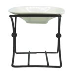 Ceramic & Metal Square Stand