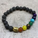 Lava Stone Bracelet - Buddha Chakra - immagine 2