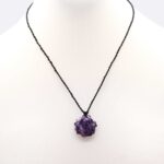 Laced Gemstone Hexagon Pendant - Lepidolite - immagine 3