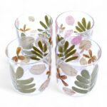 Natural Floral Glass - Straight Candle Holder - Primavera -  (8x8cm) - immagine 7