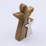Mango Wood Angel in Angel - White Enamel - immagine 6