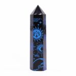 Black Obsidian Points (approx 60-70 gm 9cm) - Mystic Story - Midnight Blue - immagine 2