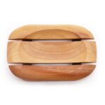 Classic Mahogany Soap Dish - Oval in Rectangle - immagine 2