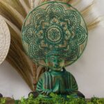 Buddha Feng Shui Set - Mandala - Green - immagine 5