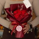 Large Red Roses Bouquet - Love is Eternal -  Gift Card - immagine 4