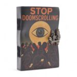 Leather Printed Notebook – Stop Doom Scrolling - 17.8x12.7 cm - immagine 8
