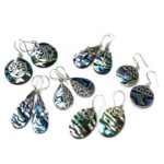 Shell & Silver Earrings - Flip-flops- Abalone - immagine 3