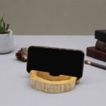 Lrg Gamal Wood Phone Holder - Whitewash - immagine 5