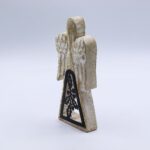 Mango Wood Angel - Whitewash with Iron Decor Cut Out - immagine 7