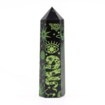 Black Obsidian Points (approx 60-70 gm 9cm) - Mystic Story - Forest Green - immagine 4
