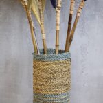 Seagrass & Abu-Abu Raffia Set - 2 Vase & 2 Bins - immagine 9
