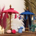 Bali Home Decor Parasol - Cotton - Turquoise- 40cm - immagine 6