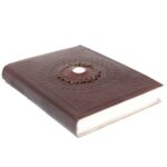 Leather Moonstone Notebook 17x12 cm - immagine 3
