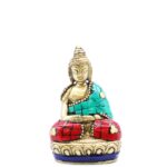 Brass Buddha Figure - Hands Up - 7.5 cm - immagine 3