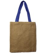 Large Jute Tote Bag - Red Colour Handle - immagine 2