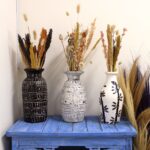 Bamboo Motif Straight Vase - Natural - immagine 3