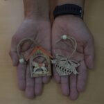 Pack of 3 Christmas Wooden Craft Decoration - Bell - immagine 6