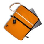 Canvas Large Laptop Pouch - Orange - 30x40cm - immagine 3