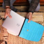 13 inch Laptop Padded Pouch - Crazy Yellow - 14oz Stonewash - immagine 8