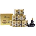 Masala Backflow Incense pack of 10 - Sandalwood & Vanilla - immagine 3