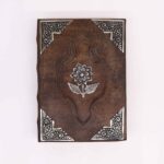 Heafty Brown Tan Book - Zinc Rose Decor - 200 Deckle Edges Pages - 26x18cm - immagine 2