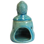 Sitting Buddha Oil Burner - Blue - immagine 5