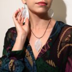 Earrings - Bravery Leaf - Silver - immagine 3