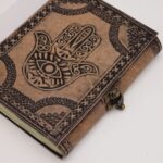 Hamsa - Esoteric Notebook - Antique Grey - 200 pages  Stich Edge- 17.5x12.5x3cm - immagine 2