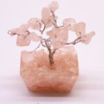 Mini Gemstone Trees On Orgonite Base - Rose Quartz (15 stones) - immagine 6