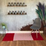 Indian Cotton Rug - 70x170cm - Red/Pink - immagine 2