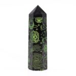 Black Obsidian Points (approx 60-70 gm 9cm) - Mystic Story - Forest Green - immagine 6