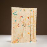 Lrg Lokta Mixed Colour Cotton Notebook (21x15cm) - 45 leafs - inc bookmark - immagine 3