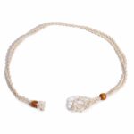 Crystal Gemstone Necklace Cord 45cm/18inch - Natural - immagine 5