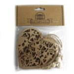 Pack of 2 Christmas Wooden Craft Decoration - Xmas Santa Gift - immagine 9