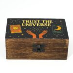 Medium Enamelled Box  - Trust the Universe