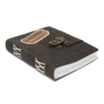 Leather Black Confessions with Lock Notebook (18x13 cm) - immagine 2