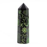 Black Obsidian Points (approx 60-70 gm 9cm) - Mystic Story - Forest Green - immagine 7