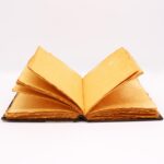 Heafty Brown Tan Book - Zinc Rose Decor - 200 Deckle Edges Pages - 26x18cm - immagine 4