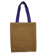 Large Jute Tote Bag - Red Colour Handle - immagine 5