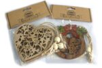 Pack of 3 Christmas Wooden Craft Decoration - Bell - immagine 9